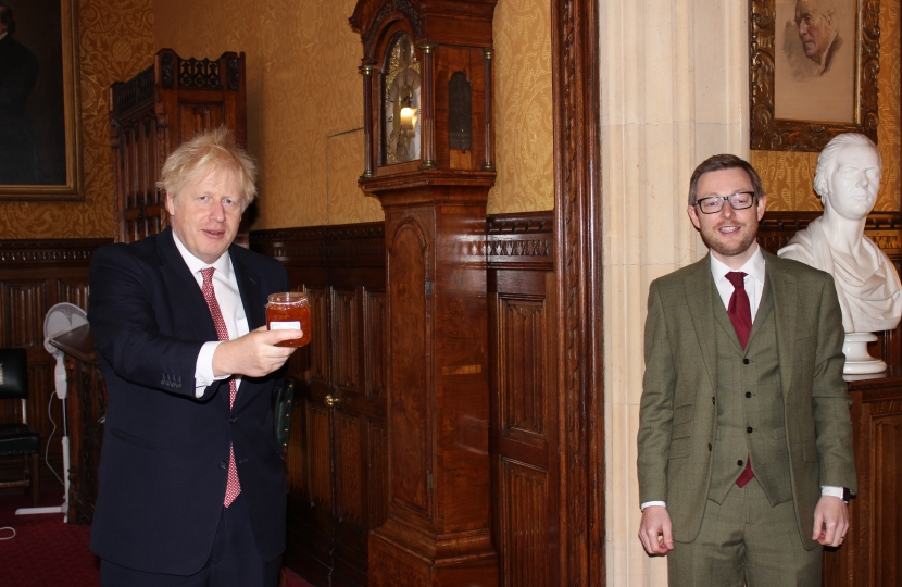 Prime Minister Boris Johnson with Duncan Baker MP
